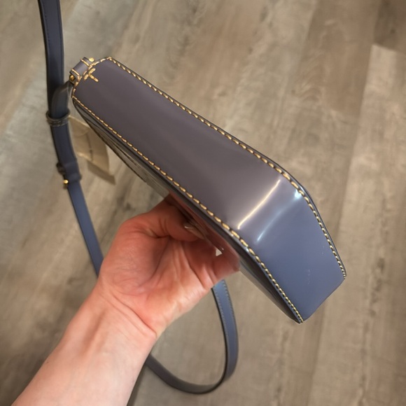 Tory Burch Britten Smooth Phone Crossbody in Dark Lotus,  NWT $328 Value - Picture 6 of 9